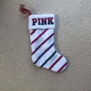 Christmas stocking.  Victoria’s Secret Pink